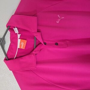 Puma | Pink Polo Shirt Size Large